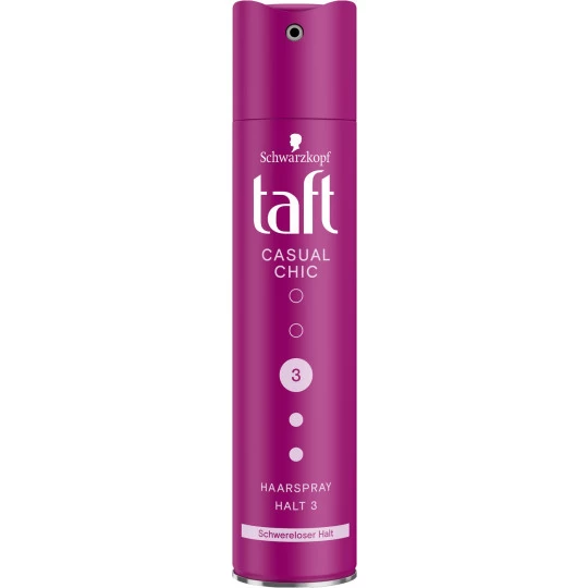 Schwarzkopf Taft Casual Chic Haarspray Halt 3 250ML 3 Schwarzkopf Taft Casual Chic Haarspray Halt 3 250ML